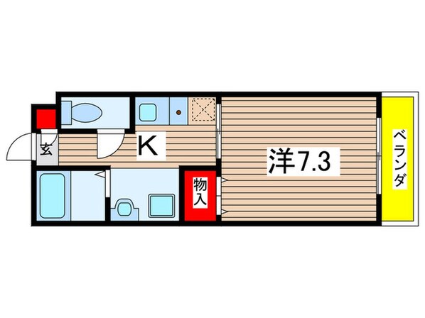 マルキ－ス川名の物件間取画像